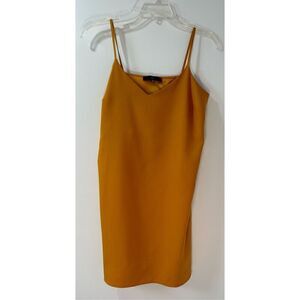 Missguided women’s spaghetti strap burnt orange short dress size 4.  #32-1168